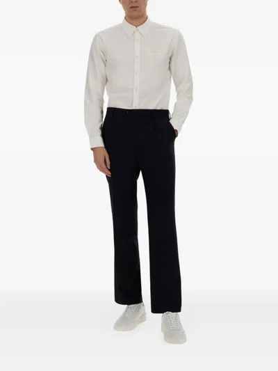 Hugo Boss Boss Cotton Shirt In White