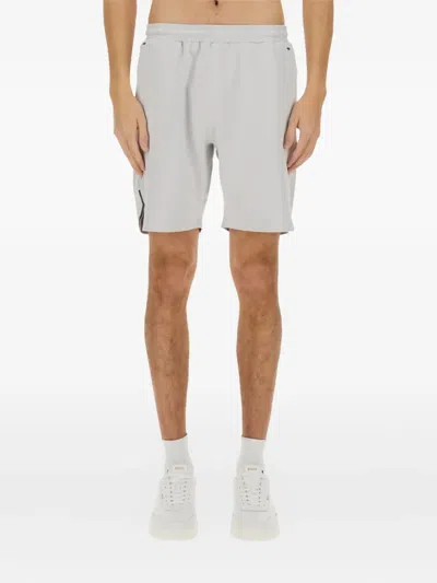Hugo Boss Boss Technical Fabric Bermuda Shorts In Gray