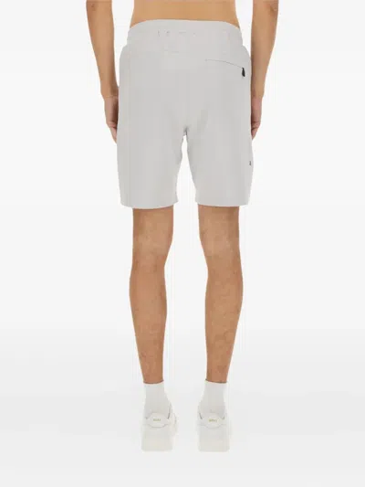 Hugo Boss Boss Technical Fabric Bermuda Shorts In Gray