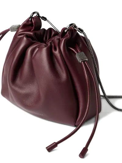 Brunello Cucinelli Soft Leather Mini Mellow Bucket Bag