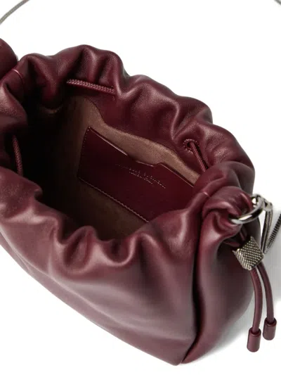 Brunello Cucinelli Soft Leather Mini Mellow Bucket Bag