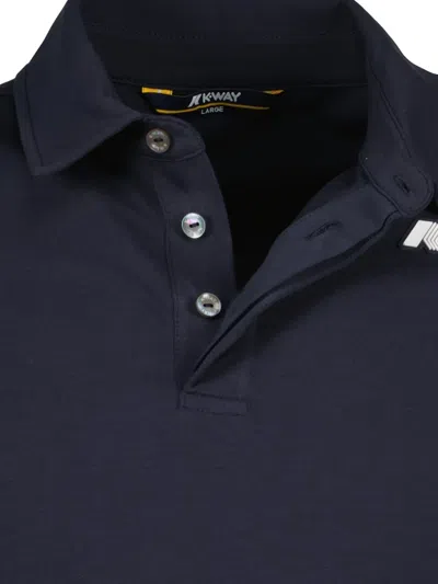 K-way Polo Vincelle Light Stretch Blu In Blue
