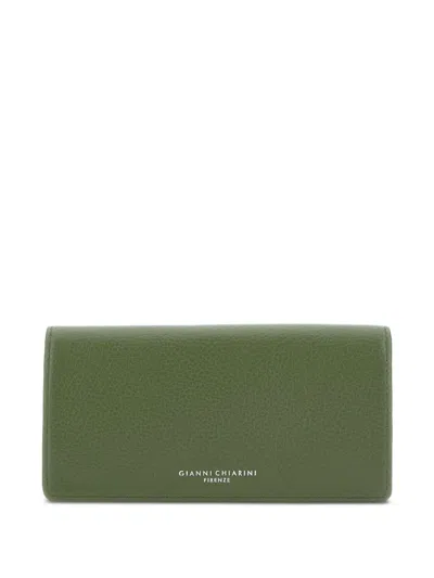 Gianni Chiarini Leather Wallet In Green