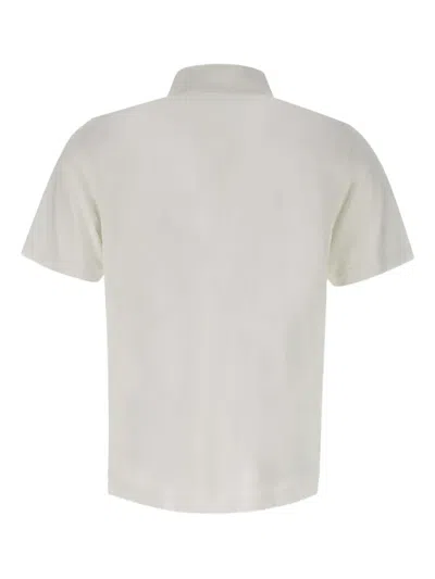 Diktat Short-sleeve Button Polo Shirt In Gray