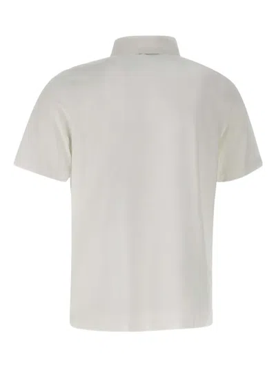 Diktat Short-sleeve Button Polo Shirt In Gray