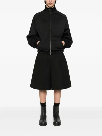 Jil Sander Zip-up Sweatshirt In Black