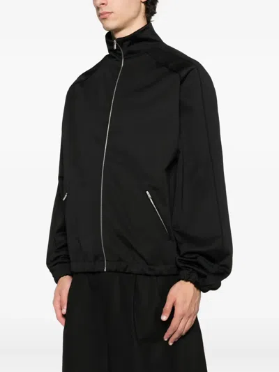 Jil Sander Zip-up Sweatshirt In Black