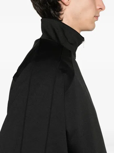 Jil Sander Zip-up Sweatshirt In Black