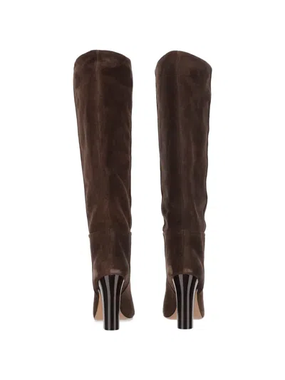 Paris Texas 100mm Lavinia Suede Pointed-toe Knee-high Boots