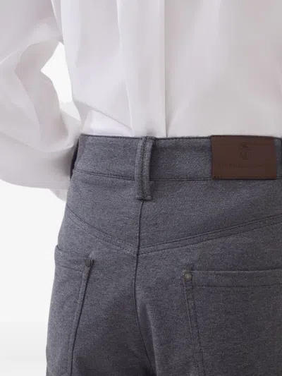 Brunello Cucinelli Pocket-detail Stretch-cotton Trousers