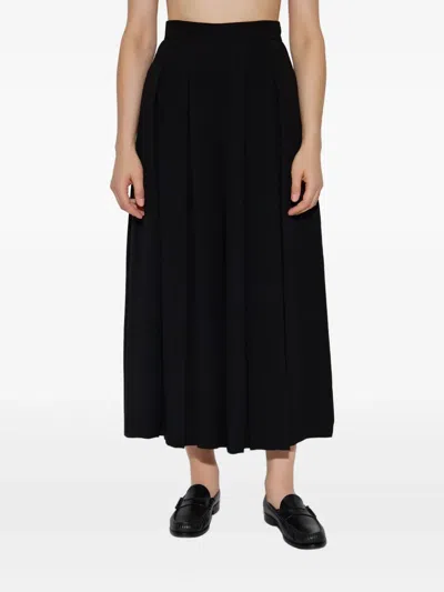 Max Mara Pleated Trousers In Black