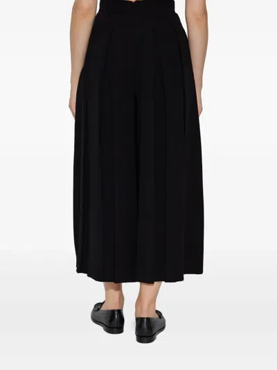 Max Mara Pleated Trousers In Black