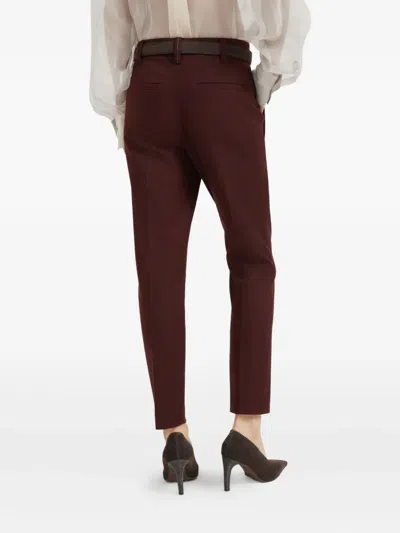 Brunello Cucinelli Button-fastening Stretch-cotton Trousers