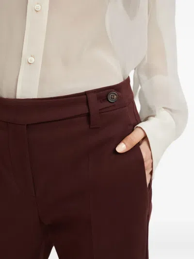 Brunello Cucinelli Button-fastening Stretch-cotton Trousers