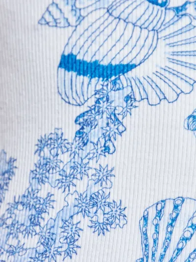 Versace Sea Life-print Tank Top In Multi