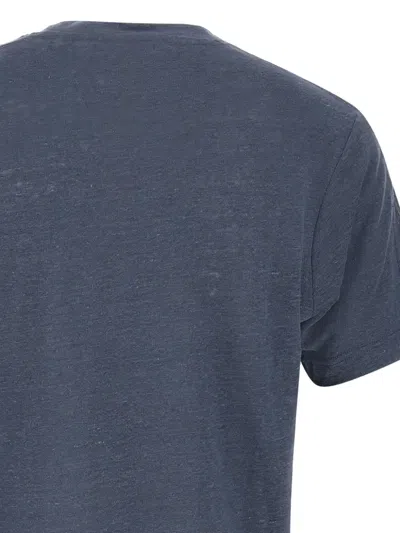 Diktat Linen T-shirt In Blue