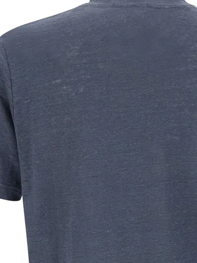 Diktat Linen T-shirt In Blue