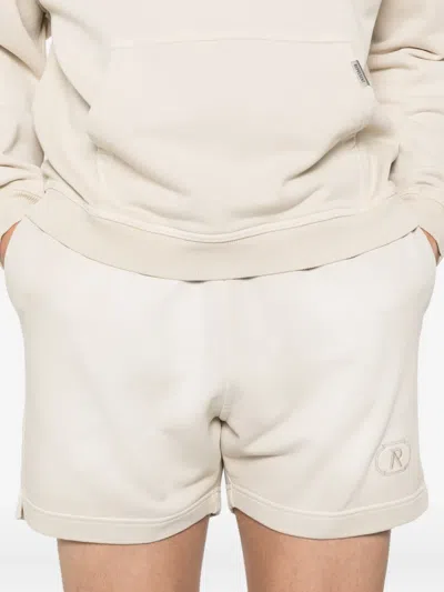 Represent Grand Vintage Elasticated-waistband Logo Shorts In White