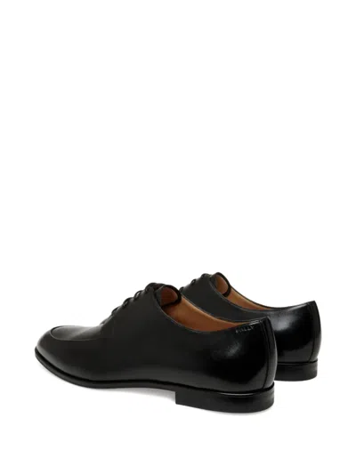 Bally Leather Derby Shoes In Black