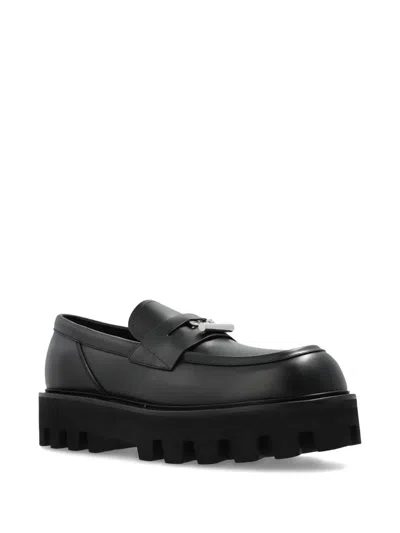 Alexander Mcqueen "parachute" Loafer With Buckle T In Black