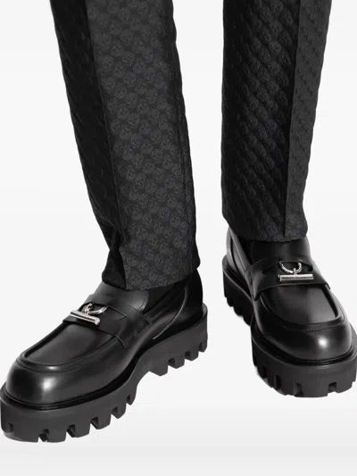 Alexander Mcqueen "parachute" Loafer With Buckle T In Black