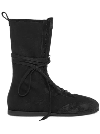 Ann Demeulemeester Fides High-top Boxing Sneakers In Black