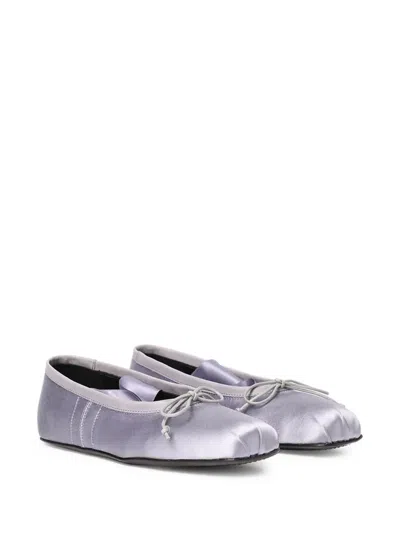 Ann Demeulemeester Paloma Ballet Flats In Silver