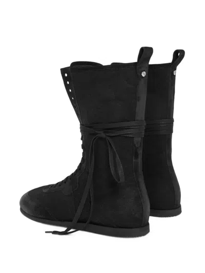 Ann Demeulemeester Fides High-top Boxing Sneakers In Black