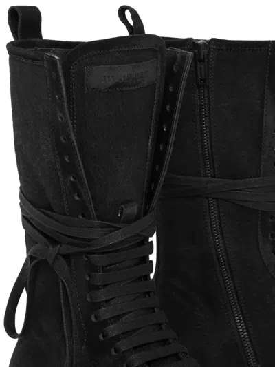 Ann Demeulemeester Fides High-top Boxing Sneakers In Black