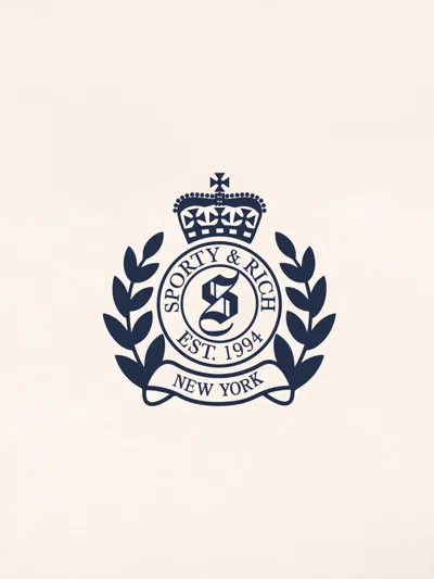 Sporty And Rich Logo-stamp Sweatpants In White