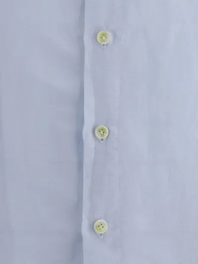 Finamore 1925 Napoli Cotton Shirt In Blue