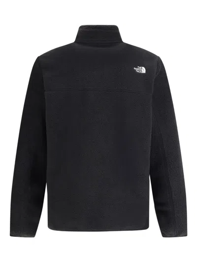 The North Face High Collar Zippered Jacket With Side Pockets In Black
