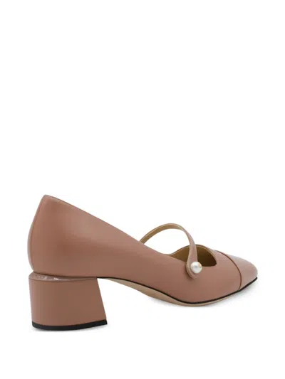Jimmy Choo 45mm Pearl-embellished Block-heel Pumps