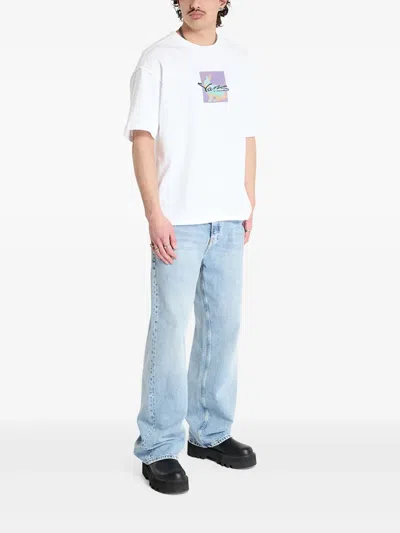 Vans Down The Rabbit Hole Oversize Graphic T-shirt In White