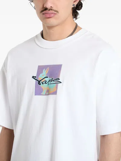 Vans Down The Rabbit Hole Oversize Graphic T-shirt In White