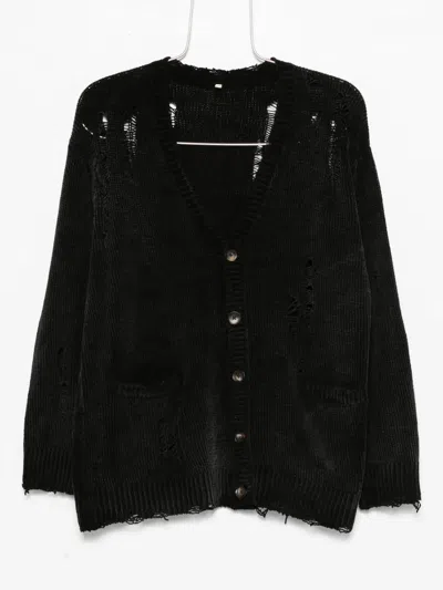 R13 Raw-cut Fine-knit Cardigan