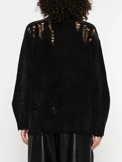 R13 Raw-cut Fine-knit Cardigan