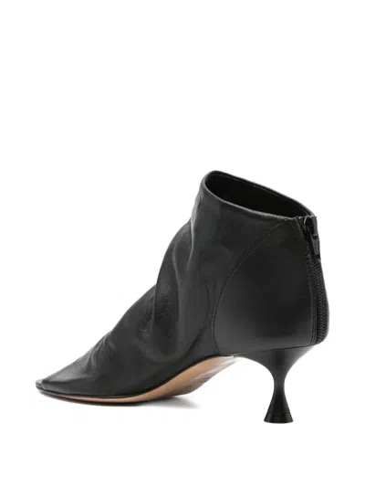 Marc Ellis 60mm Leather Open-toe Heeled Boots
