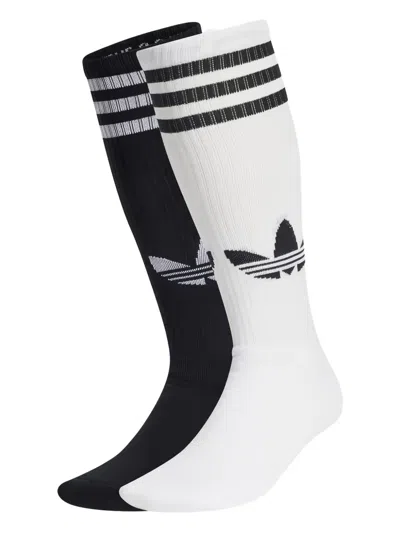Adidas Originals Knee Socks (pack Of Two) In Multi