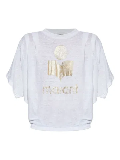 Isabel Marant Étoile Logo-print Linen T-shirt