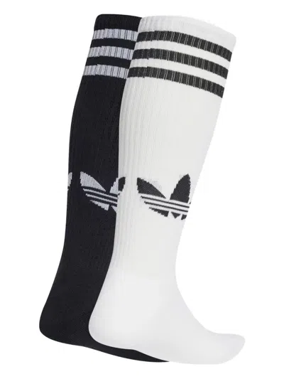 Adidas Originals Knee Socks (pack Of Two) In Multi