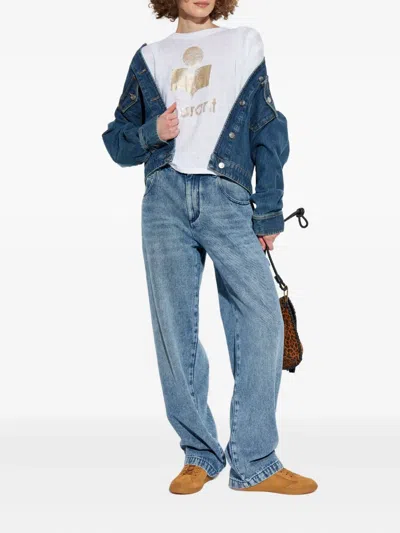 Isabel Marant Étoile Logo-print Linen T-shirt