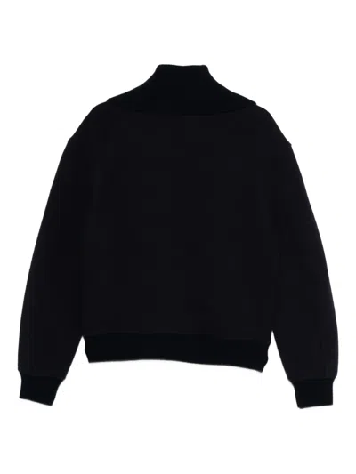 Jil Sander Zip-up Jacket In Black