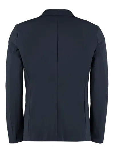 The (alphabet) The (jacket) Single-breasted Blazer In Blue