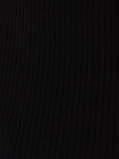 Rick Owens Ribbed Open-back Top In Black