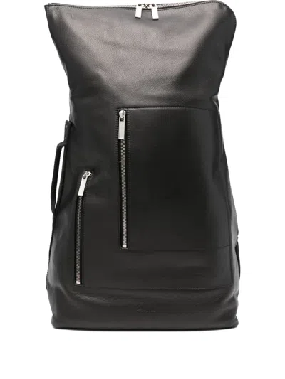 Rick Owens Cargo Zip-fastening Leather Backpack