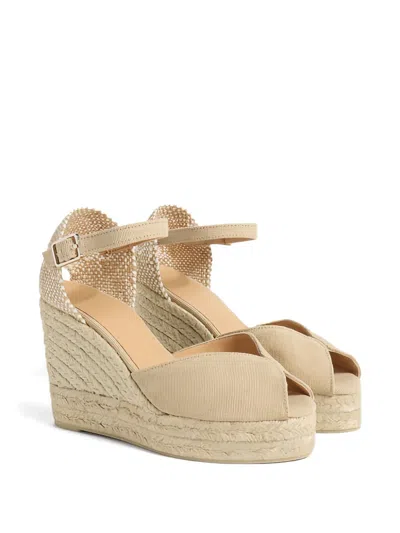 Castaã±er 110mm Peep-toe Wedge Espadrilles