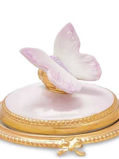 Villari Butterfly Teapot (25cm X 15cm) In Pink