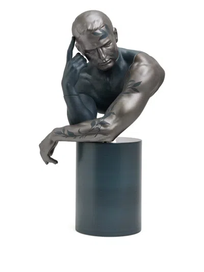 Lladrò Reflections Of Nature Him Sculpture (51cm X 29cm) In Gray