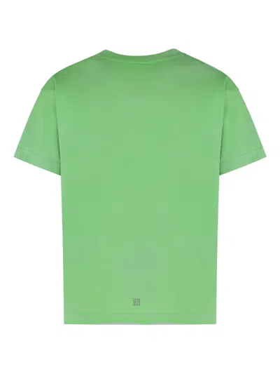Givenchy Cotton Crew-neck T-shirt In Green